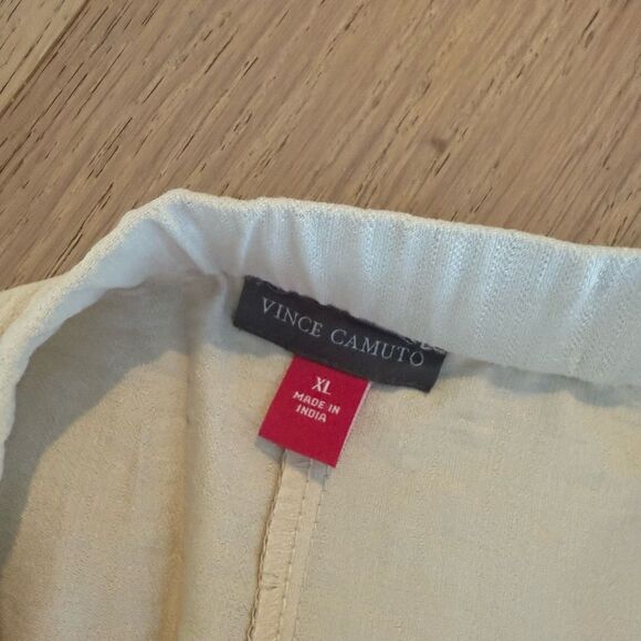 $109 Vince Camuto Women's linen blend wide leg pants size Xlarge m11 - Picture 4 of 6